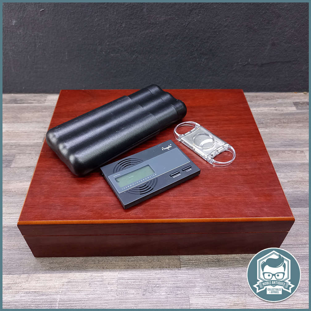 Rosewood-Cedar Cigar Humidor Box and Accessories!!!