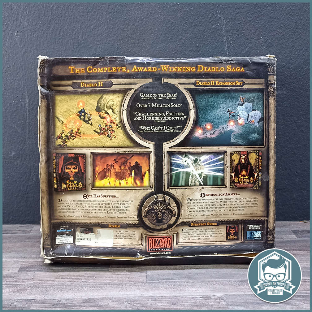 Boxed Big Box Diablo Battle Chest (PC, 2001) Game Collection!!!