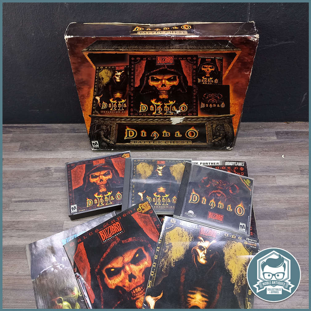 Boxed Big Box Diablo Battle Chest (PC, 2001) Game Collection!!!