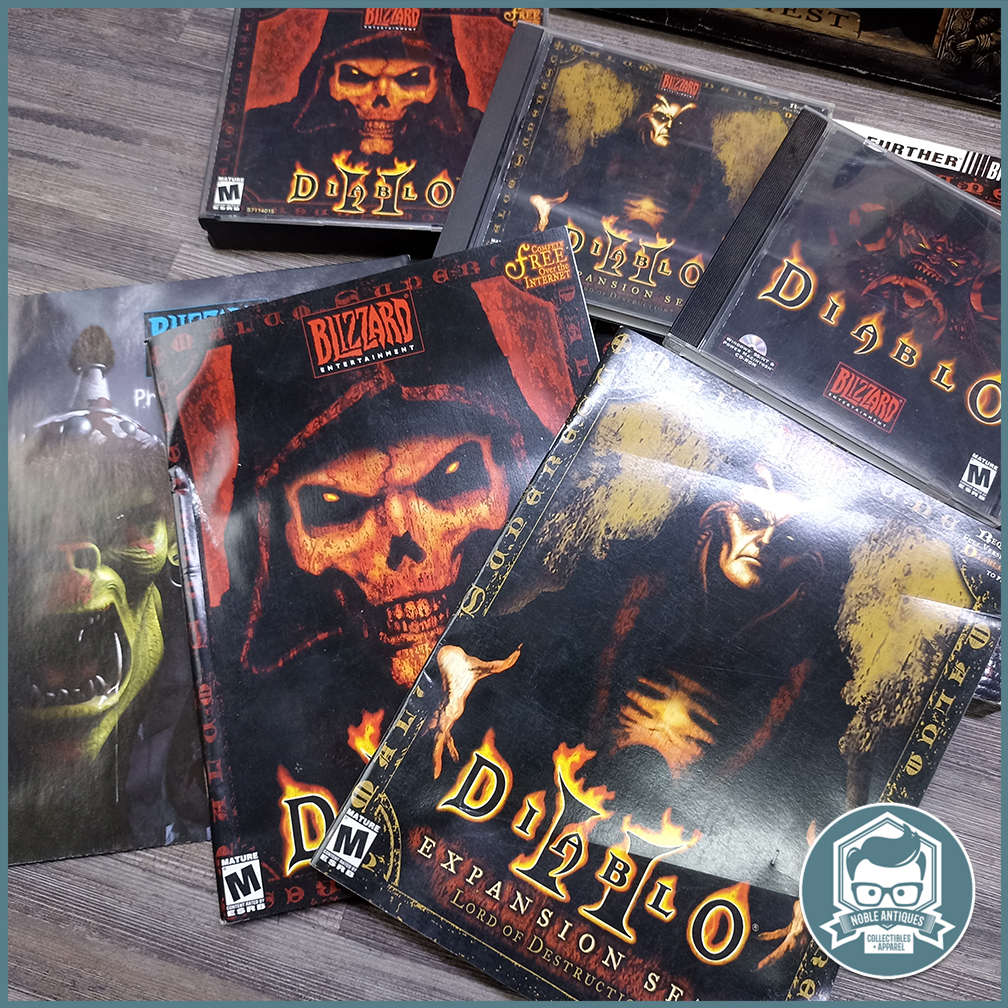 Boxed Big Box Diablo Battle Chest (PC, 2001) Game Collection!!!