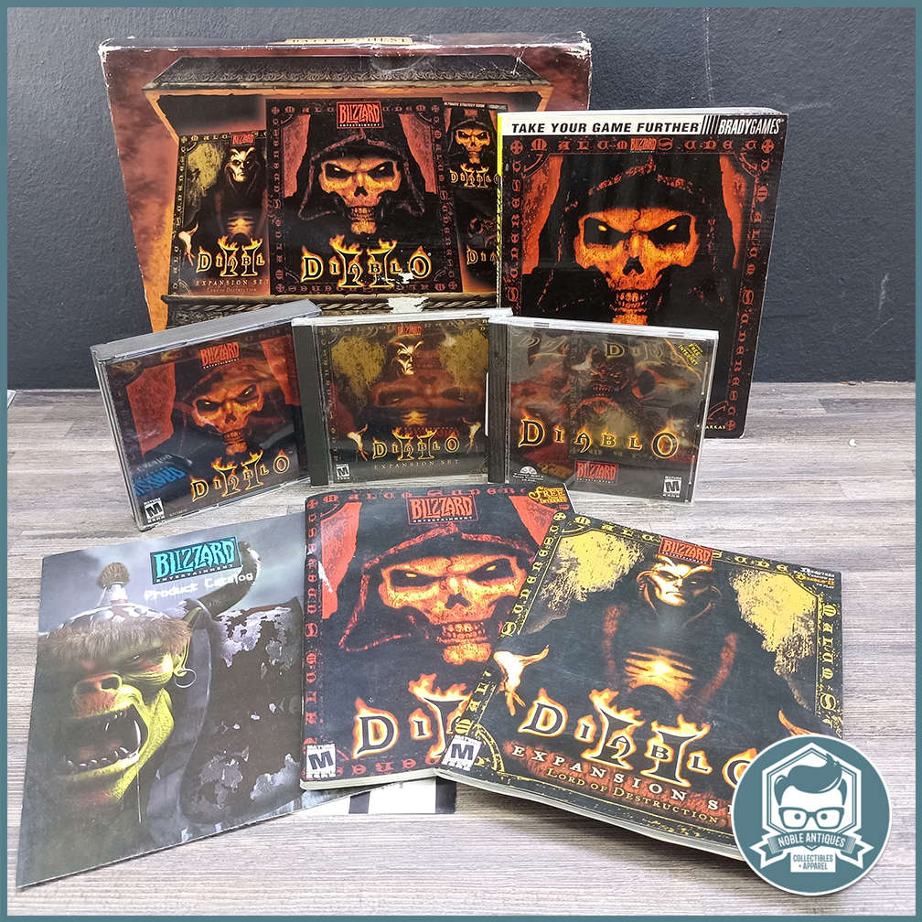 Boxed Big Box Diablo Battle Chest (PC, 2001) Game Collection!!!