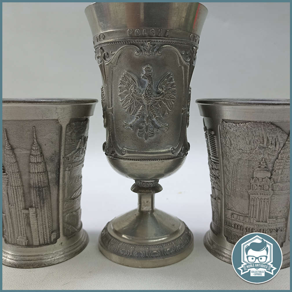 Highly Detailed Pewter Goblets, German, Royal Selangor!!!