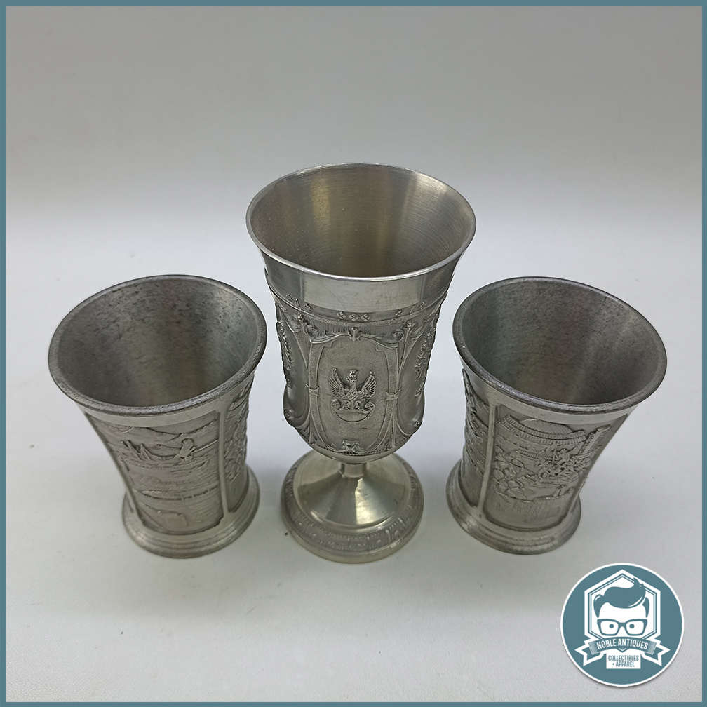 Highly Detailed Pewter Goblets, German, Royal Selangor!!!