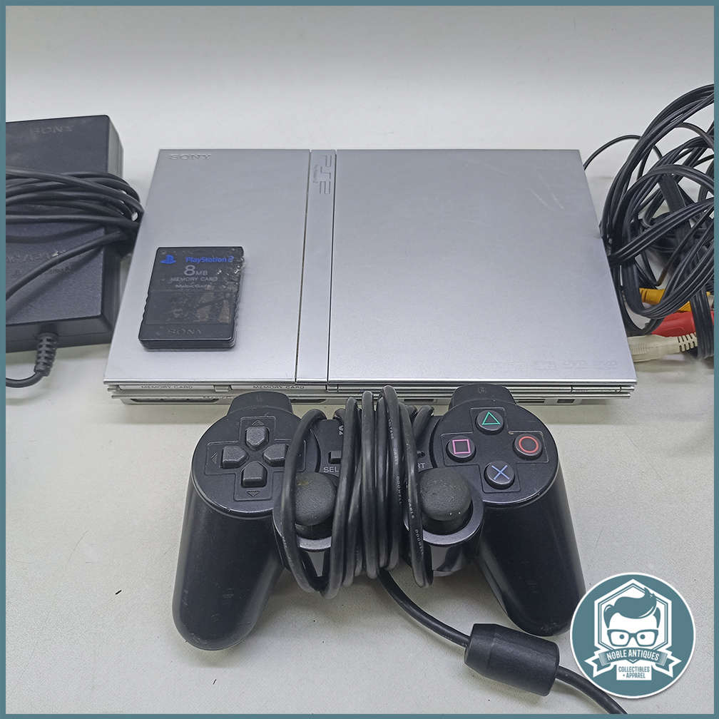 Faulty PlayStation 2 Console with Cables and 1 Remote