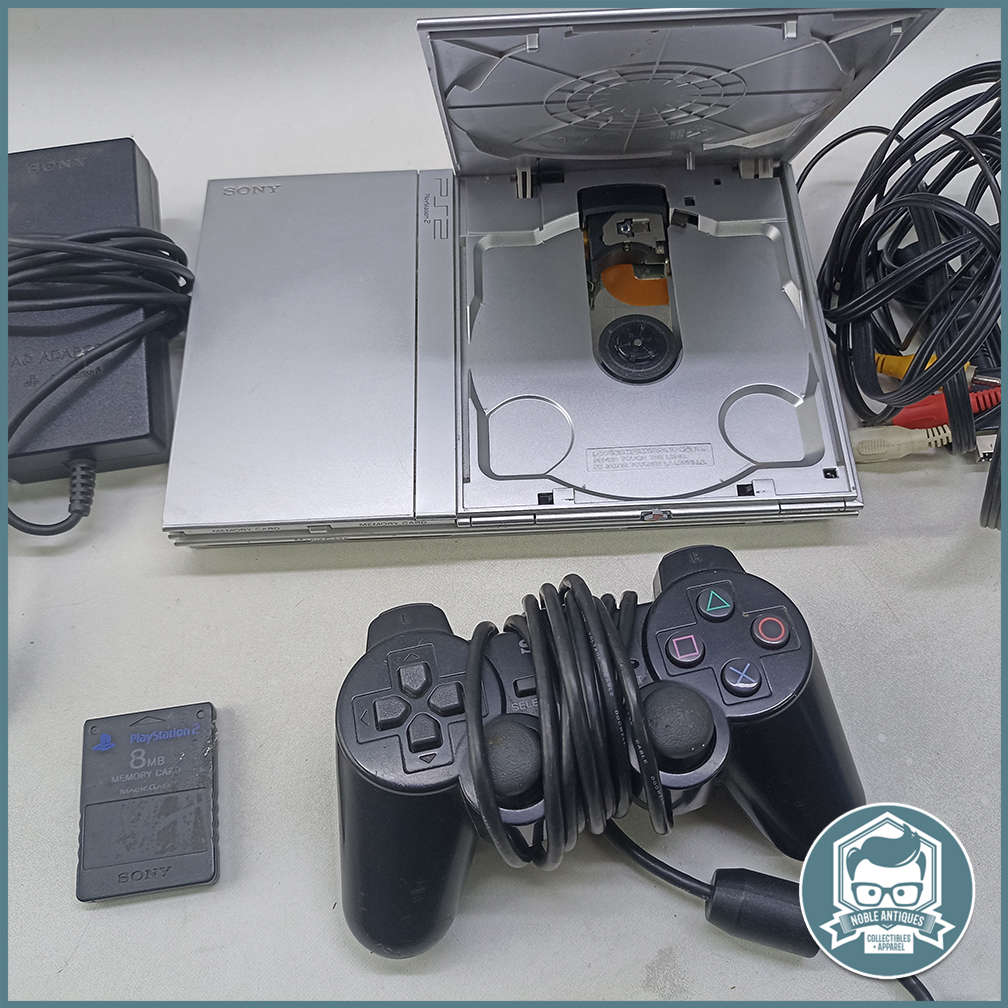 Faulty PlayStation 2 Console with Cables and 1 Remote