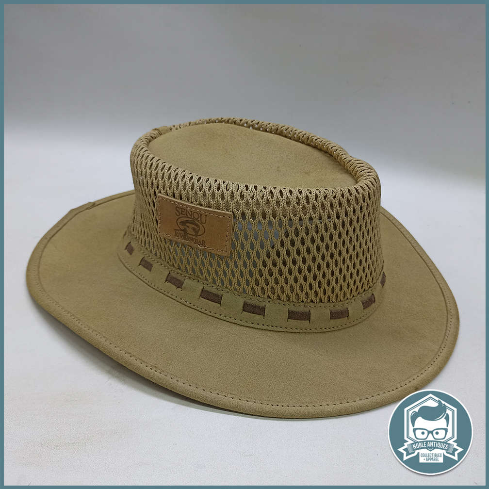 Genuine Rogue Hat Canvas Leather Cotton Mesh Safari Hat - Size XX Large!!!