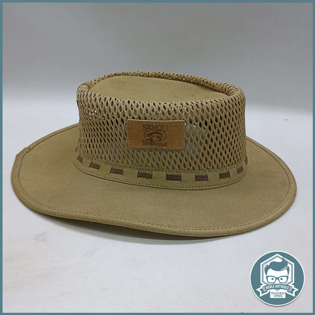 Genuine Rogue Hat Canvas Leather Cotton Mesh Safari Hat - Size XX Large!!!