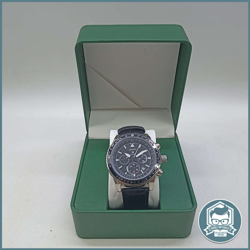 Seiko Prospex Solar Chronograph Pilot Flight Master - Fantastic Working Condition