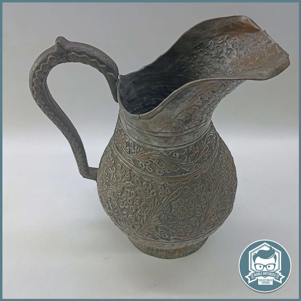 Antique Large Copper Water Jug With Round Belly !!!