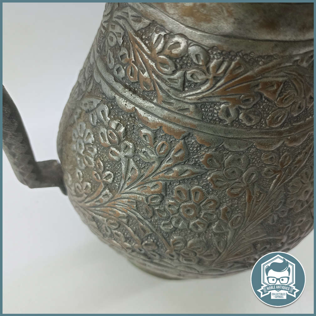 Antique Large Copper Water Jug With Round Belly !!!