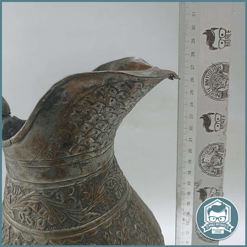 Antique Large Copper Water Jug With Round Belly !!!