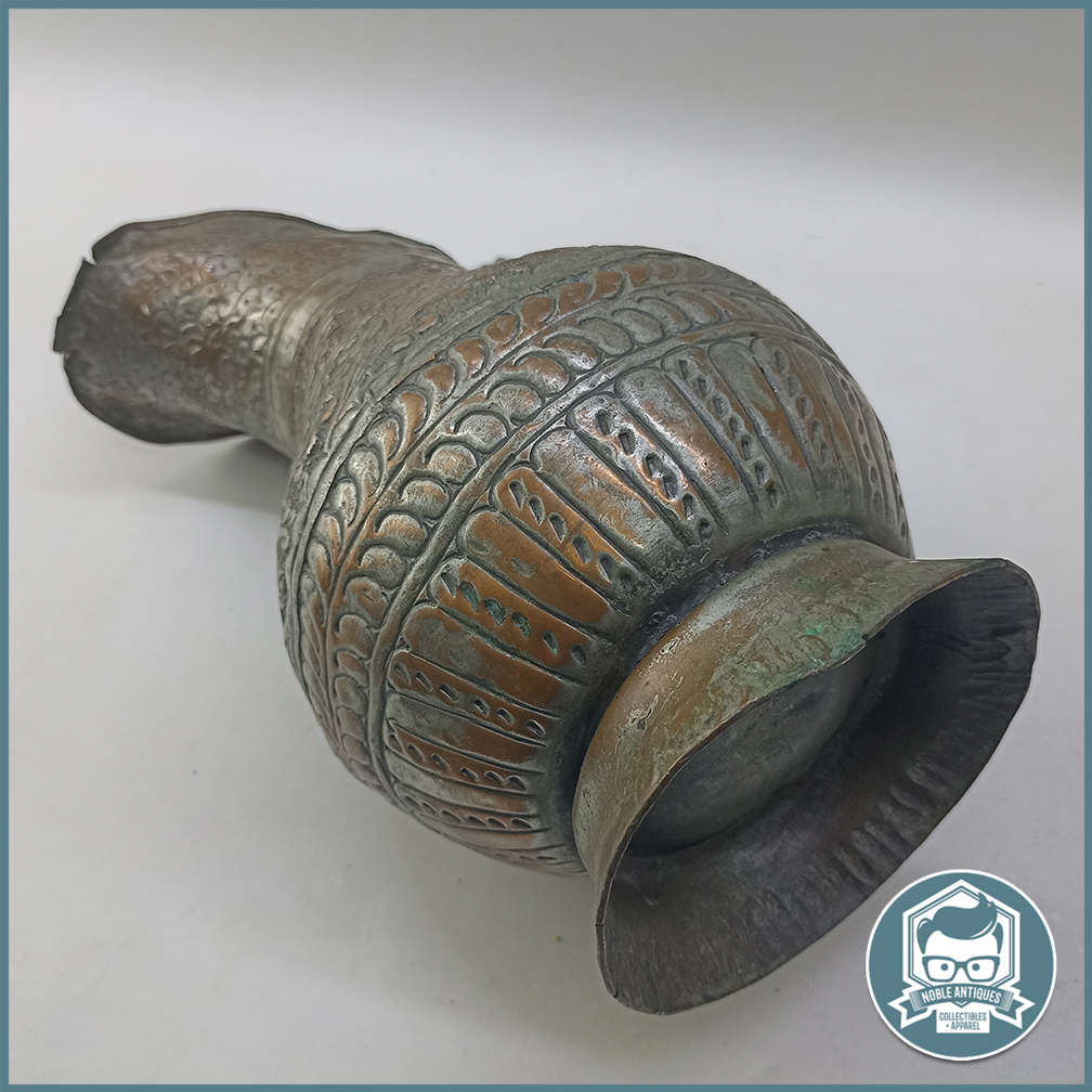 Antique Large Copper Water Jug With Round Belly !!!