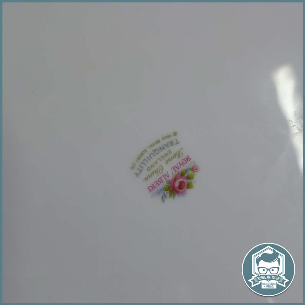 Royal Albert Tranquility Pattern Milk Jug, Sugar Bowl and Biscuit Plate