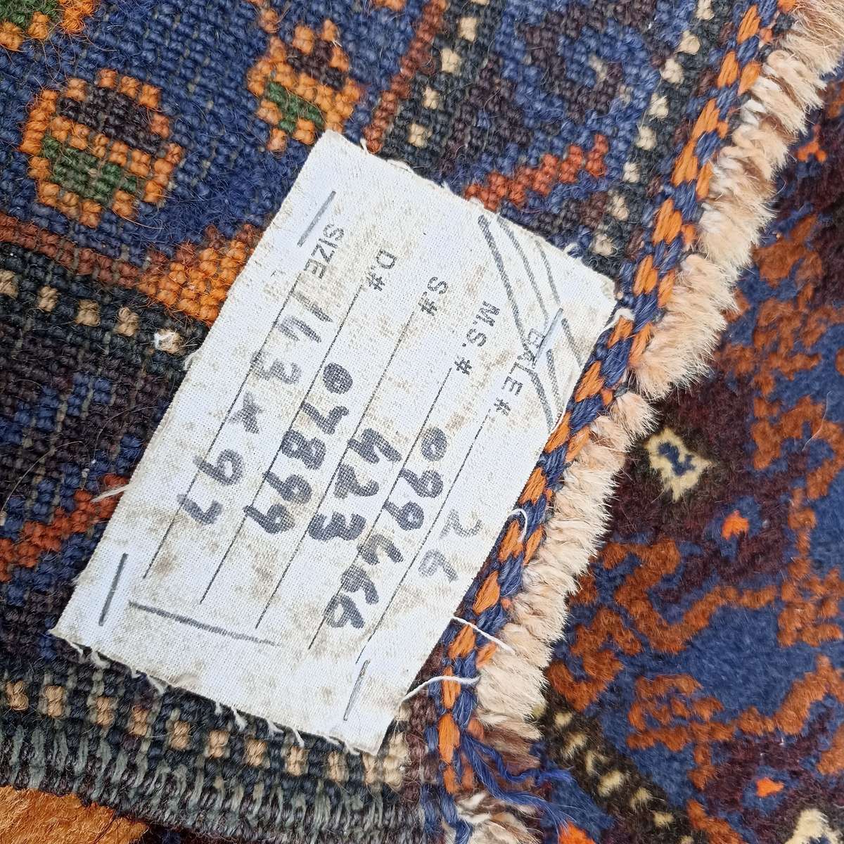 Hand Knotted Afghan/Persian woolen carpet 140cm x 100cm