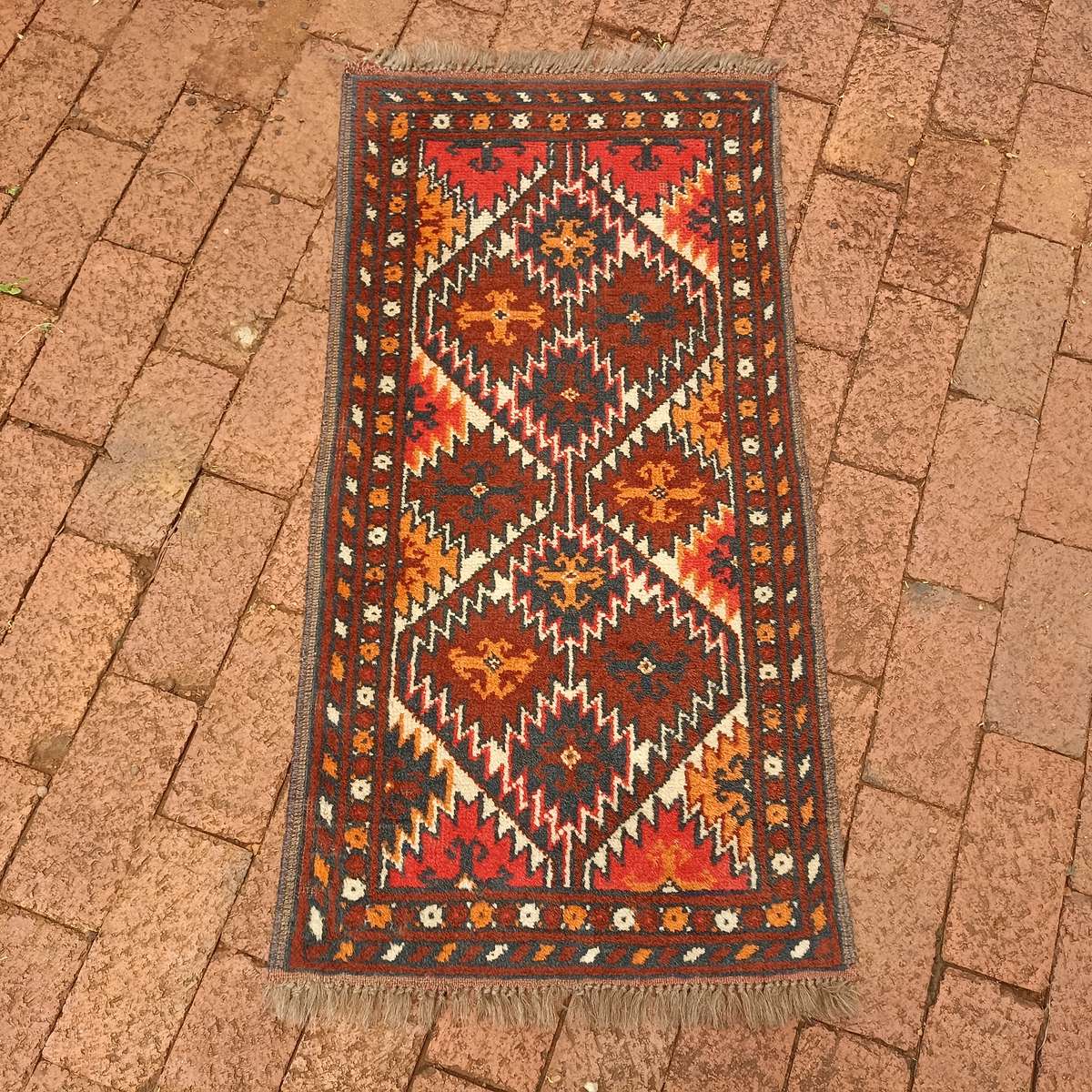 Hand Knotted Afghan Woolen Carpet 140cm x 100cm!!!
