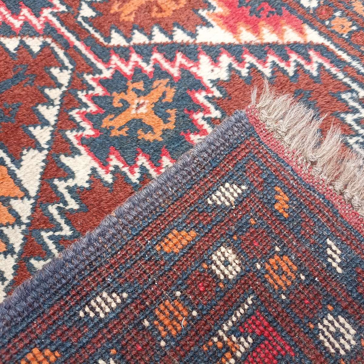 Hand Knotted Afghan Woolen Carpet 140cm x 100cm!!!