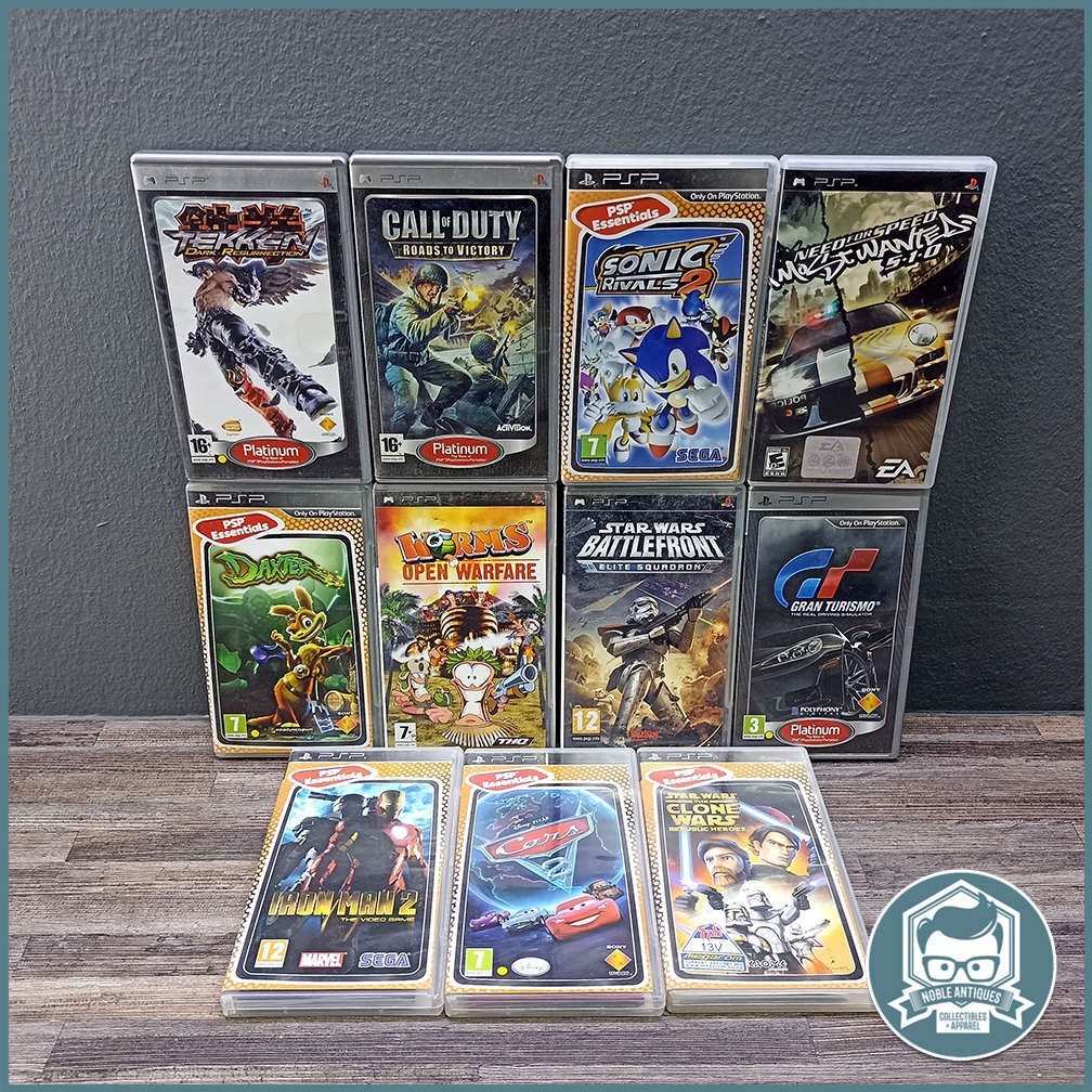 Large Sony PSP Game Collection - Manuals Included - Set 2