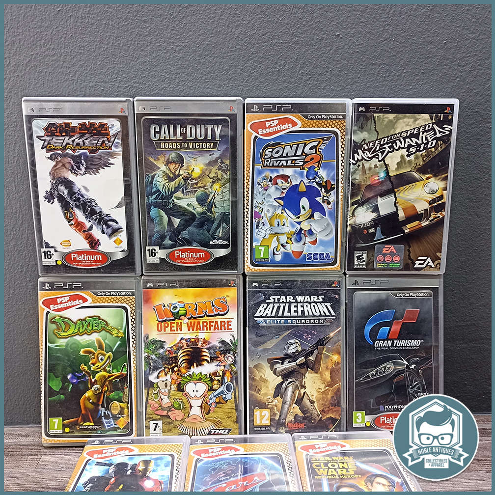 Large Sony PSP Game Collection - Manuals Included - Set 2