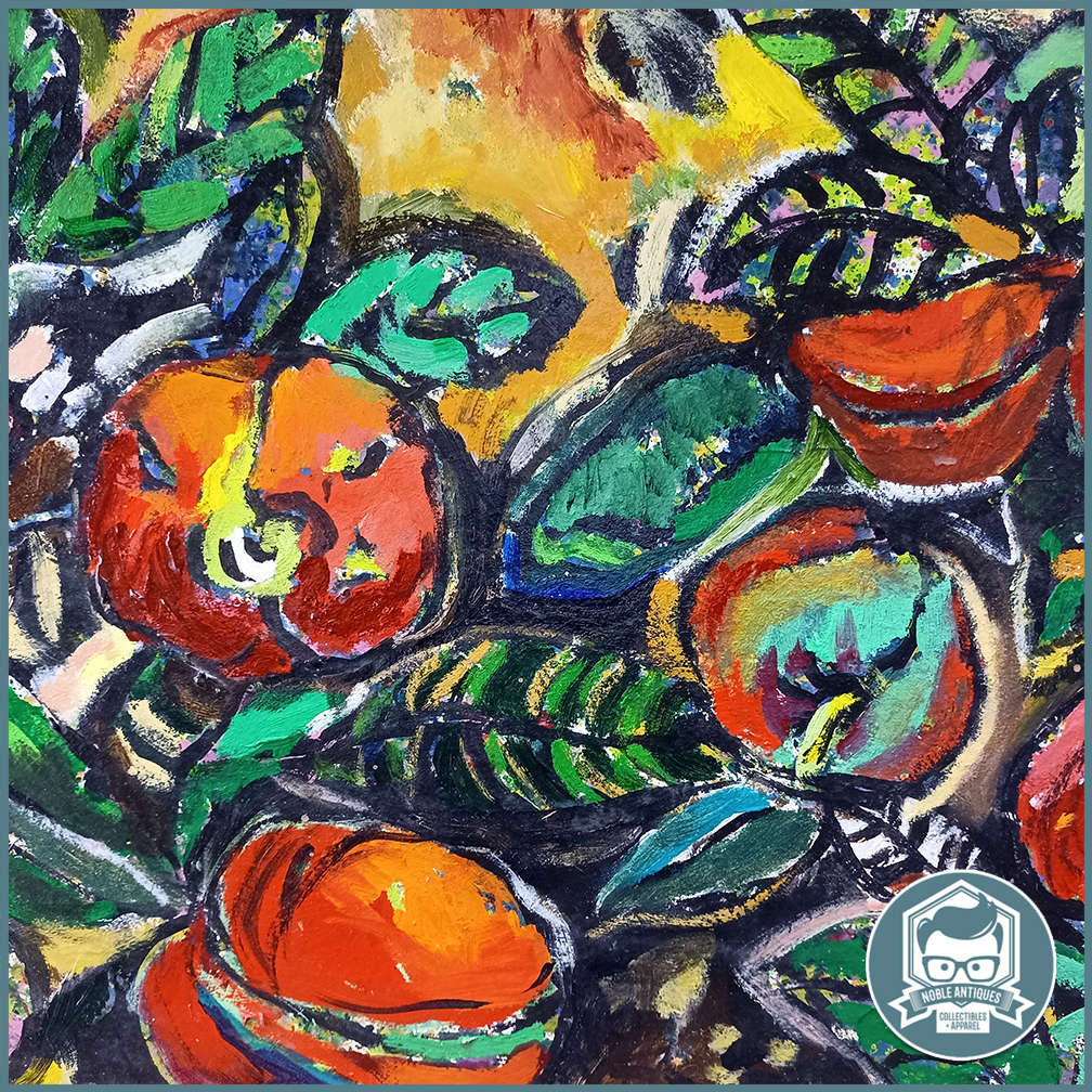 Large Framed Signed Original Michele Nigrini Oil on Board Still Life 800mm x 600mm