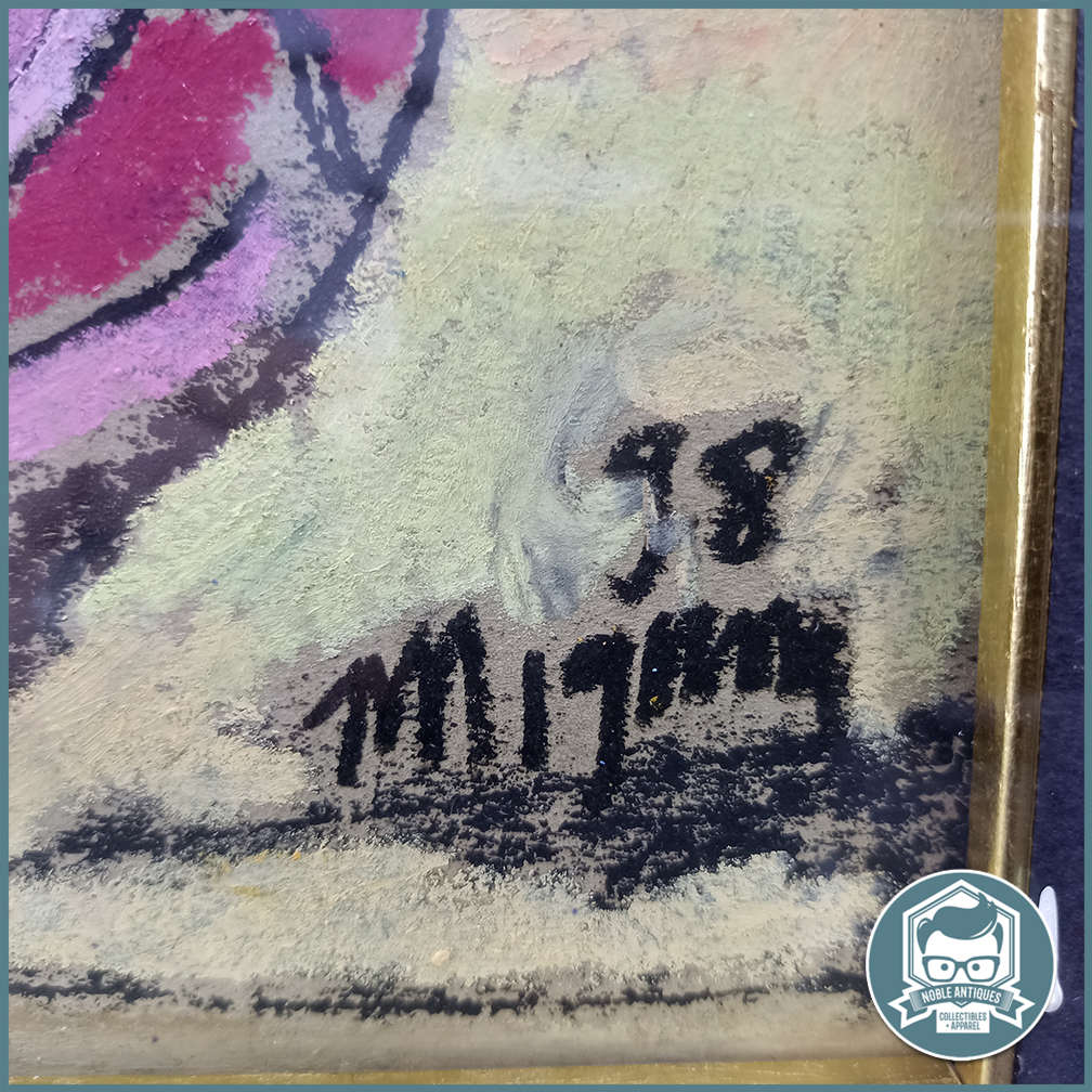 Large framed Signed Michele Nigrini mixed media on board still life!!! 900mm x 700mm