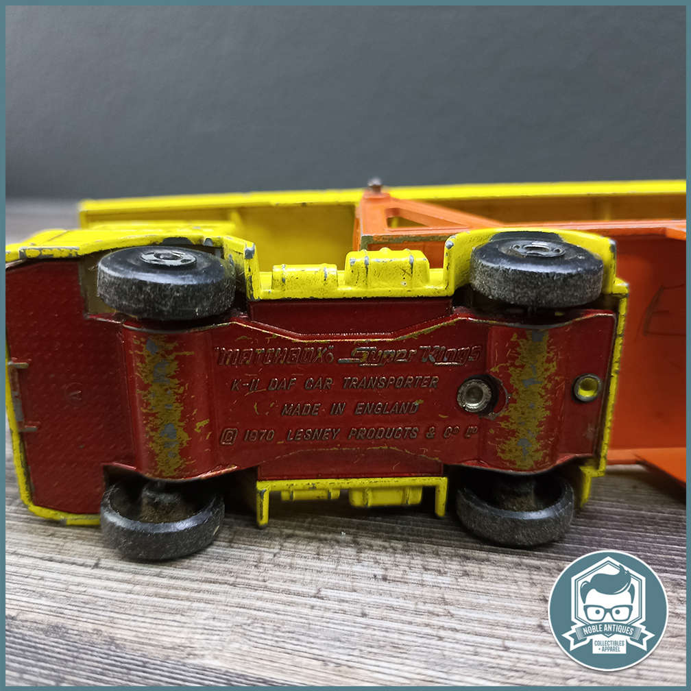 Vintage 1970's Matchbox SuperKings, K-11 Daf Car Transporter!!!