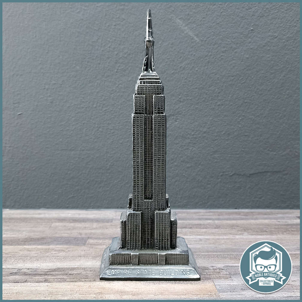 Vintage 24cm Tall Empire State Building Cast in Pewter!!!