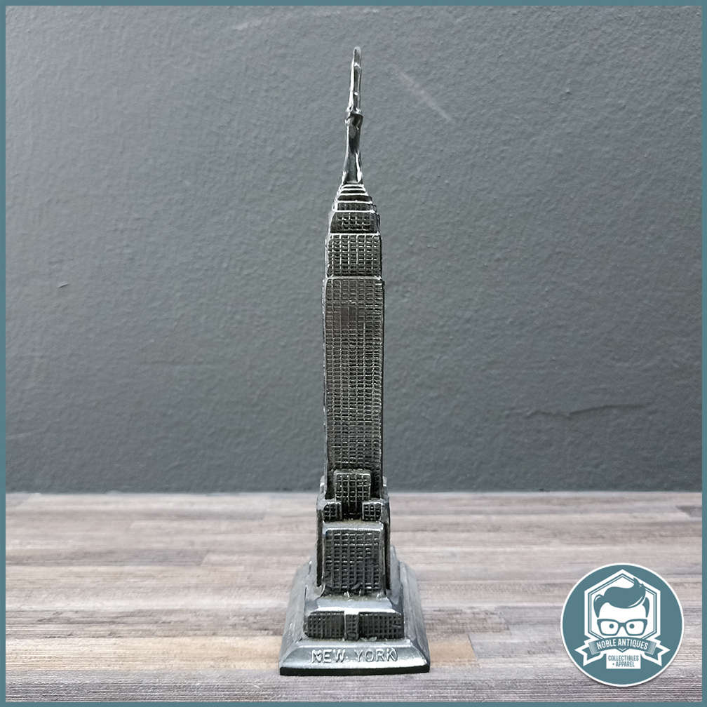 Vintage 24cm Tall Empire State Building Cast in Pewter!!!