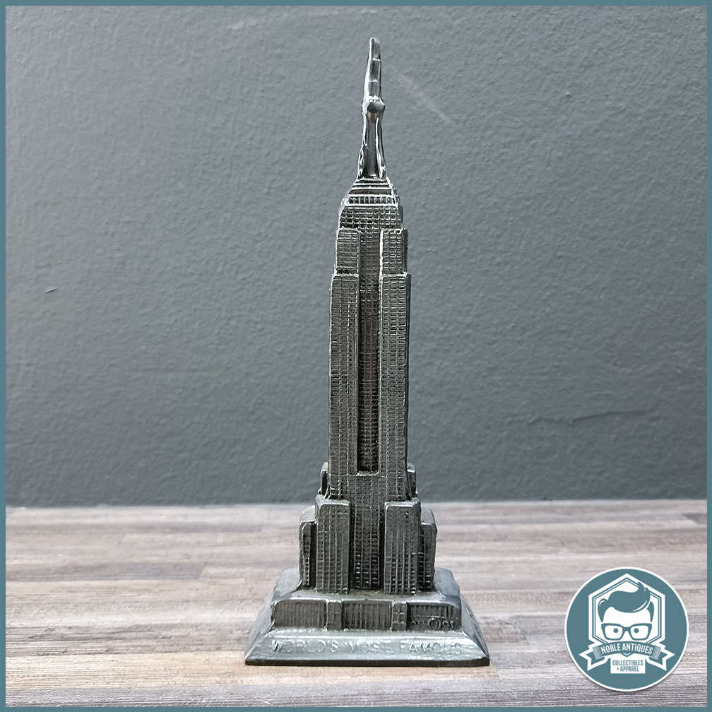 Vintage 24cm Tall Empire State Building Cast in Pewter!!!