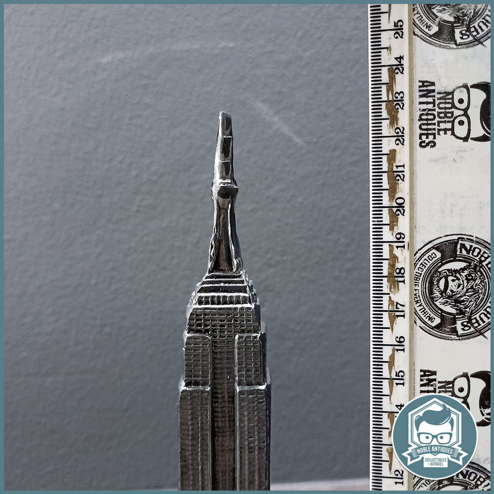 Vintage 24cm Tall Empire State Building Cast in Pewter!!!