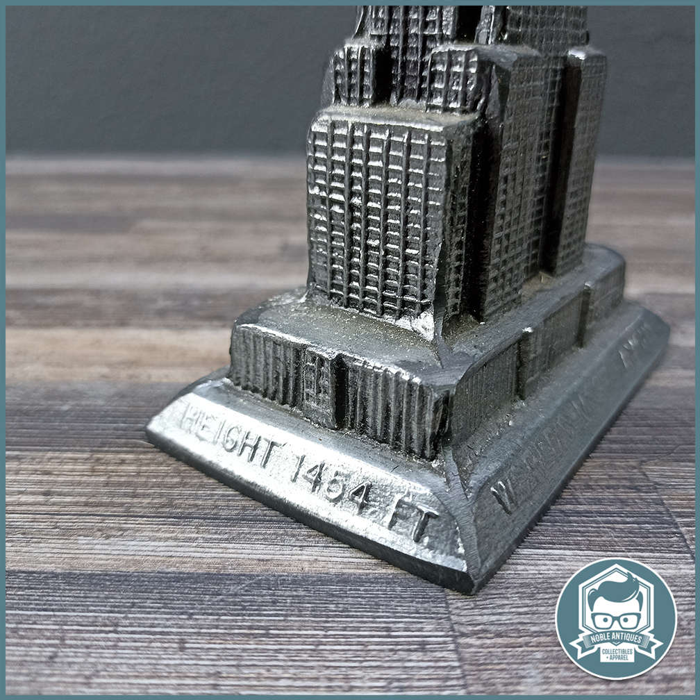 Vintage 24cm Tall Empire State Building Cast in Pewter!!!