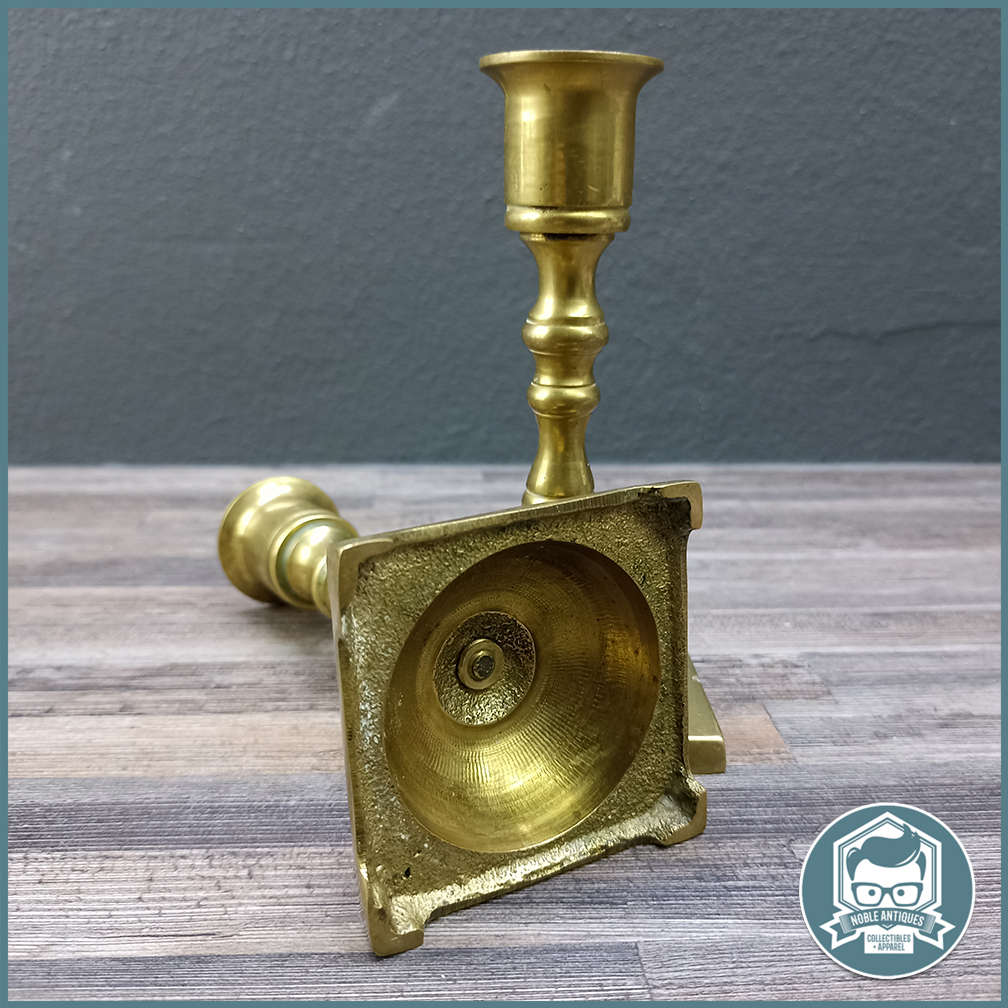 Vintage brass candlesticks (pair)