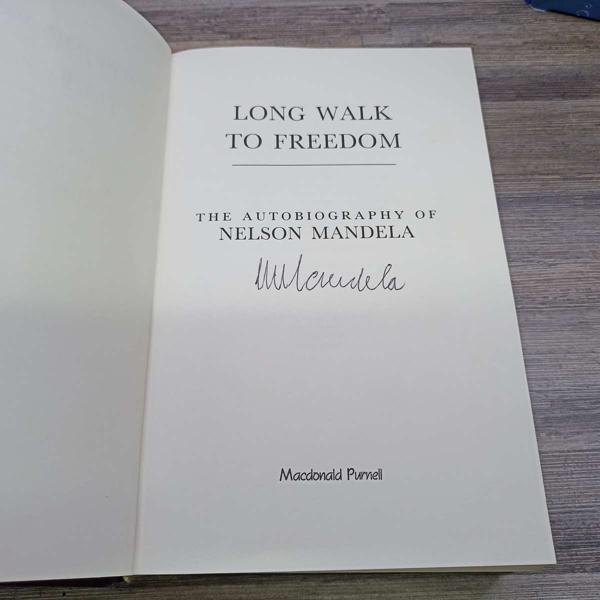 Autographed Long Walk to Freedom Book by Nelson Mandela