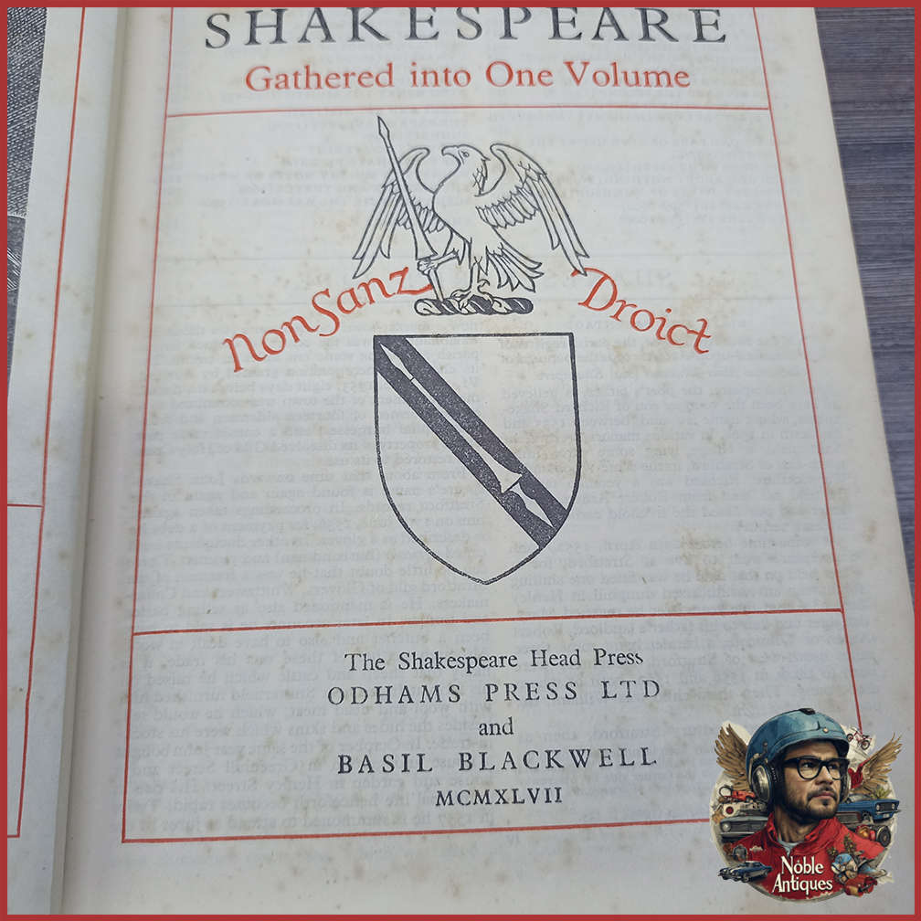 1947 The Works Of William Shakespeare Gathered Into One Volume