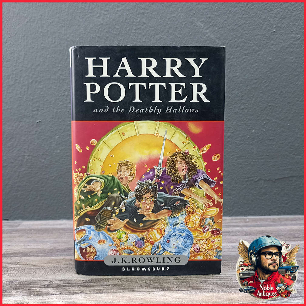 First Edition Hard Cover Harry Potter and the Deathly Hallows Novel by J. K. Rowling