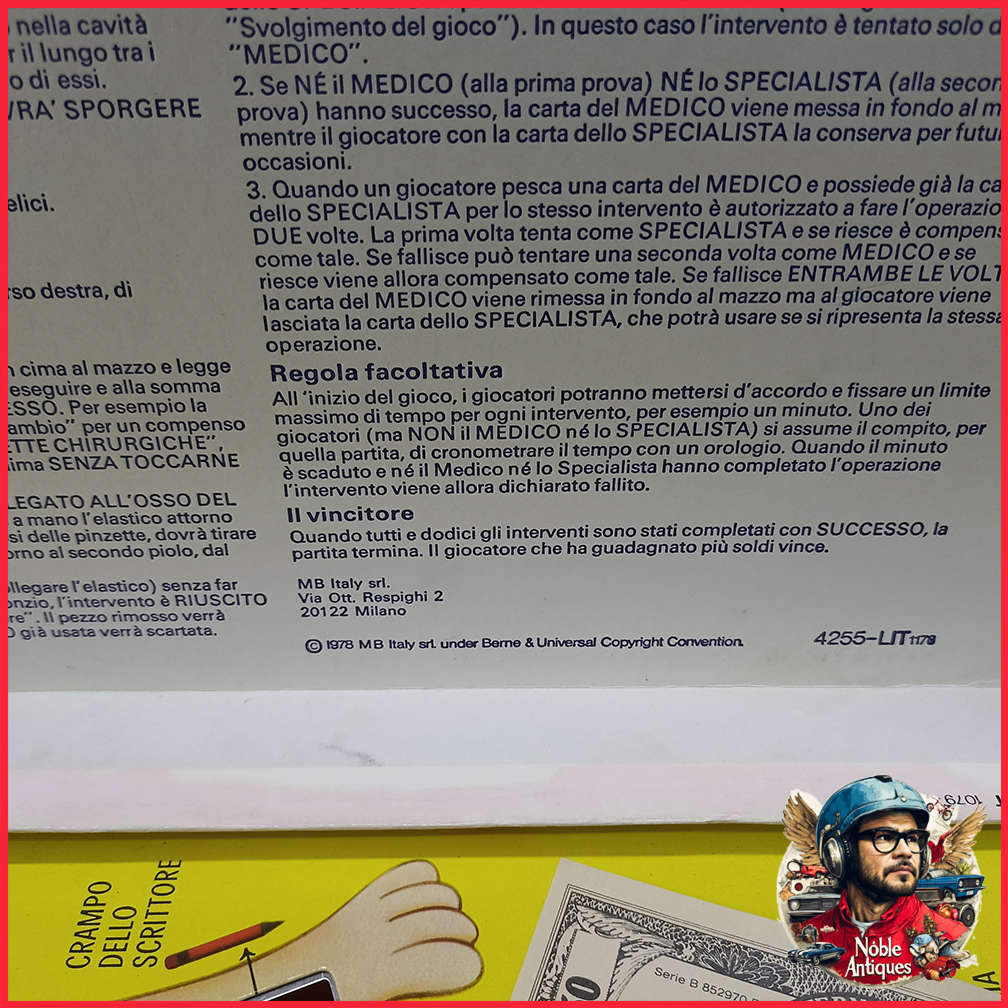 Vintage Boxed 1978 L'allegro Chirurgo MB