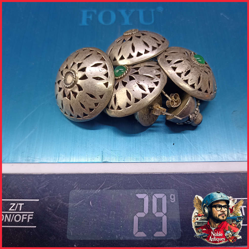 Stamped 925 Silver Ear Ring Lot 29gr