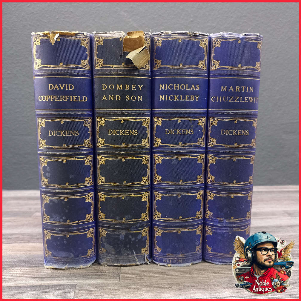 Vintage 1910's Foil on Cloth Charles Dickens Collection