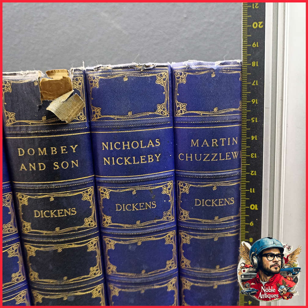 Vintage 1910's Foil on Cloth Charles Dickens Collection