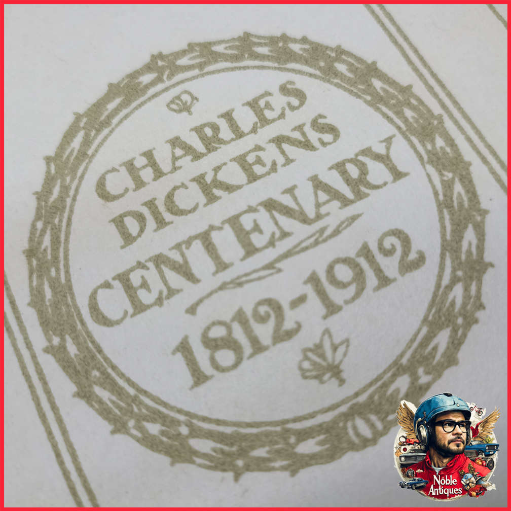 Vintage 1910's Foil on Cloth Charles Dickens Collection