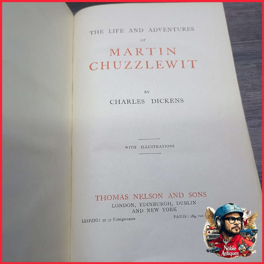 Vintage 1910's Foil on Cloth Charles Dickens Collection