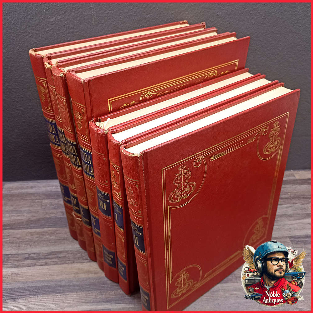 Vintage Foiled and Amazing Illustrated Italian Medical Encyclopedia Collection