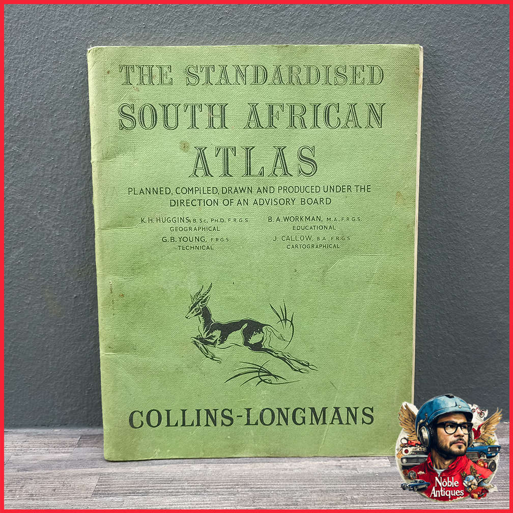 Vintage 1950's The Standardized South African Atlas