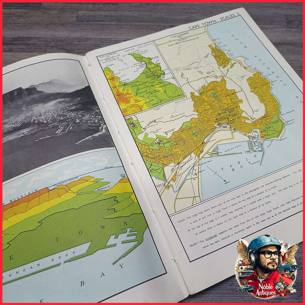 Vintage 1950's The Standardized South African Atlas