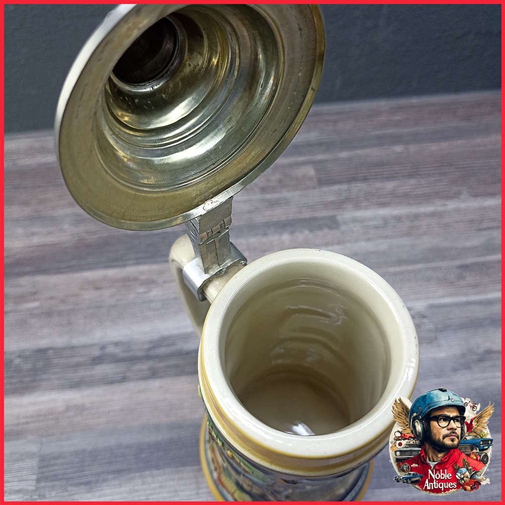 Highly Decorative Original German Beer Stein