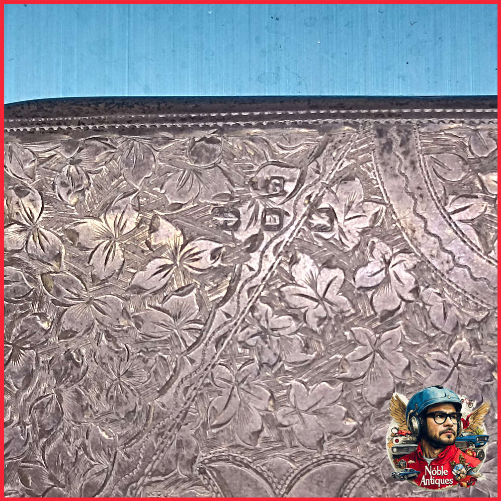 Antique Sterling Silver Aide Memoire case 65g