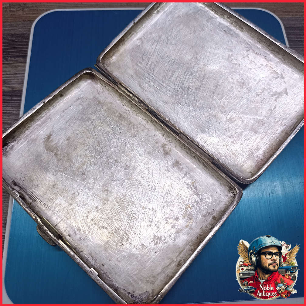 Antique Sterling Silver Aide Memoire case 65g