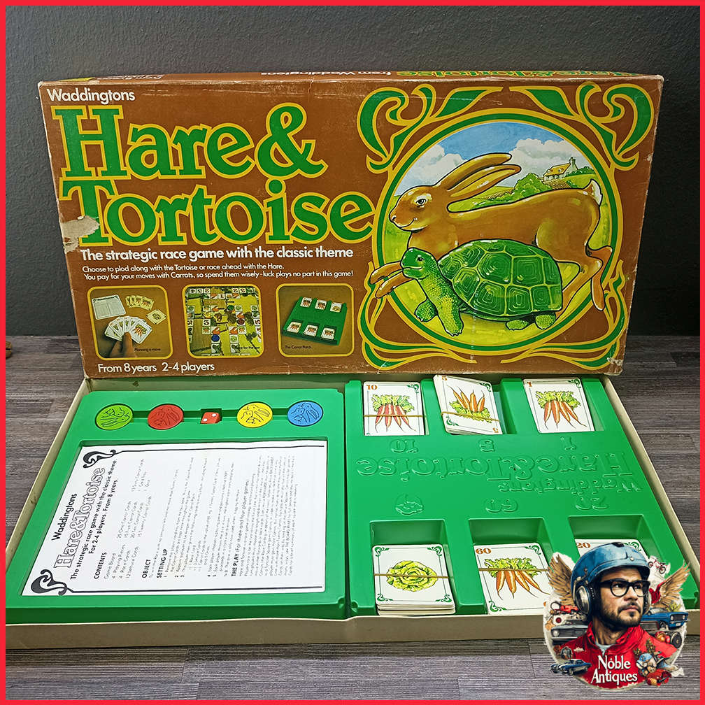 Original Boxed Complete Waddingtons Hare And Tortoise - Board Game 1981
