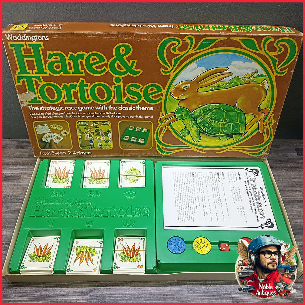 Original Boxed Complete Waddingtons Hare And Tortoise - Board Game 1981