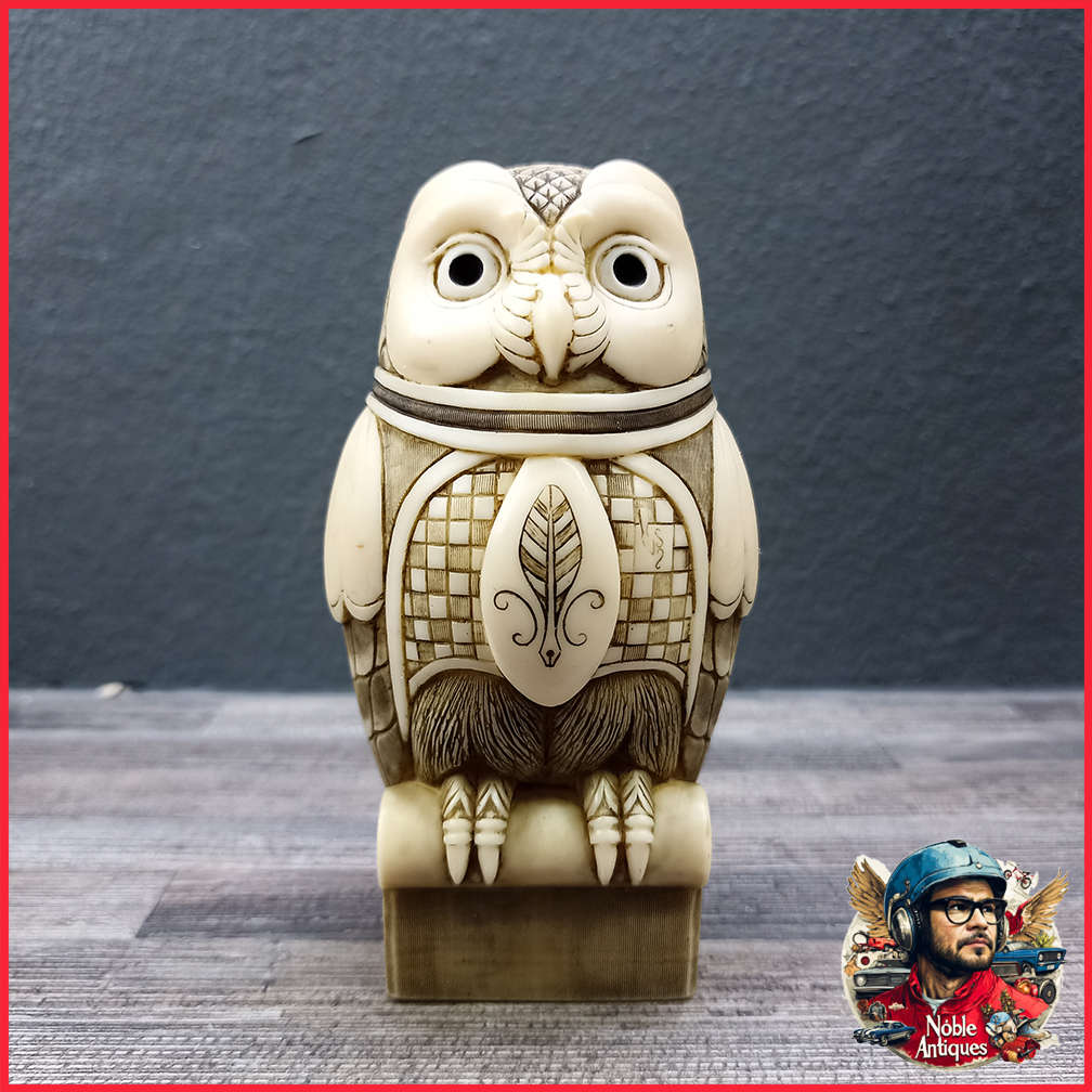 John Biccard PROF OWL marble and resin composite Sculpture