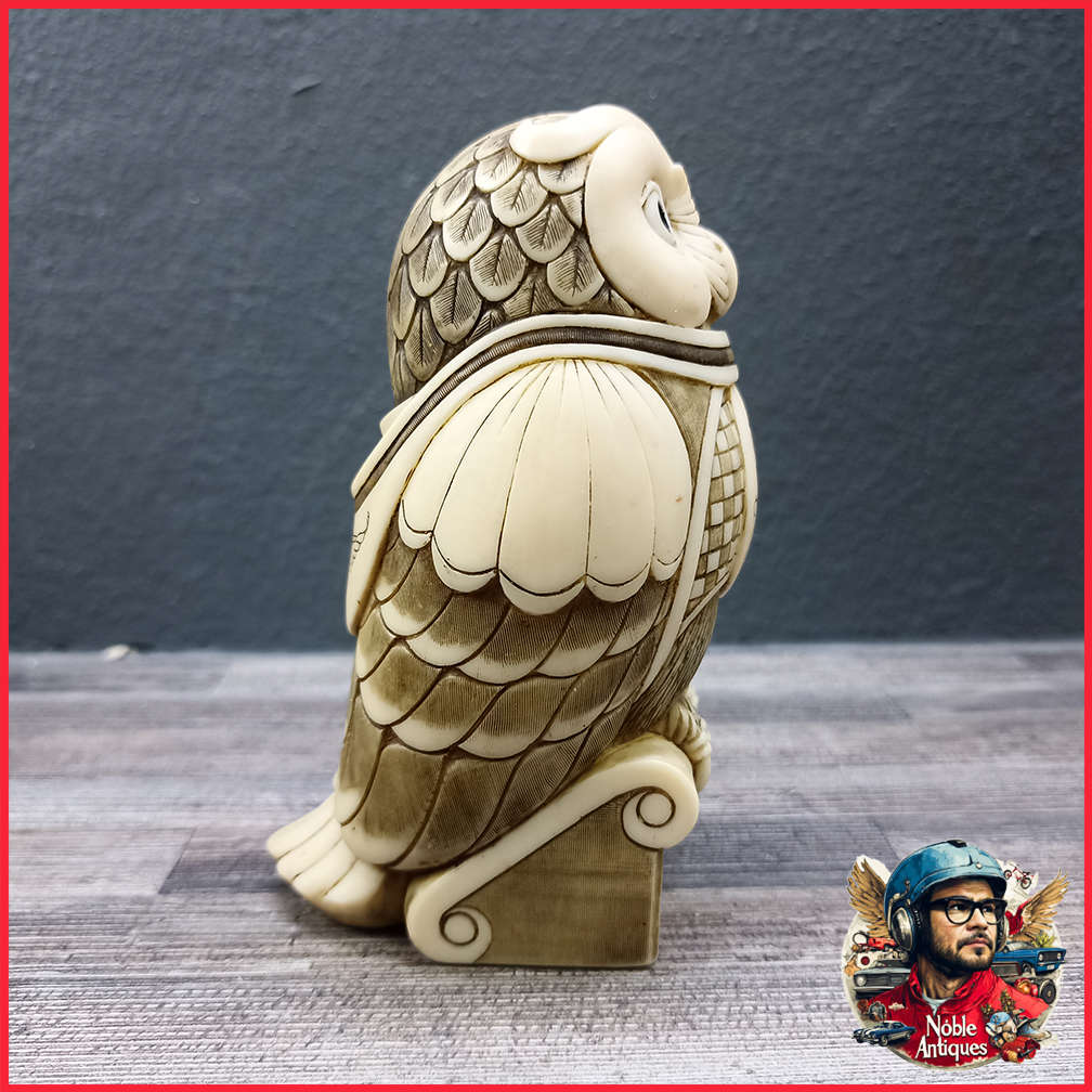 John Biccard PROF OWL marble and resin composite Sculpture